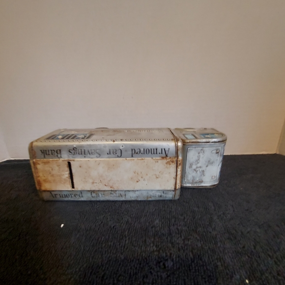 Made In Japan Friction Tin Toy Bank Police Paddywagon In Working Condition - Picture 4 of 8